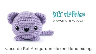 Coco de Kat Amigurumi haakpatroon Nederlands [upl. by Neilson]