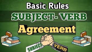 SUBJECT VERB AGREEMENT  BASIC RULES  ENGLISH GRAMMAR  Yourdaisteny [upl. by Nahrut628]