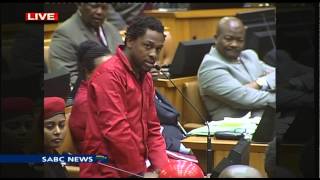 EFF disrupts parliament [upl. by Aerdnuahs]