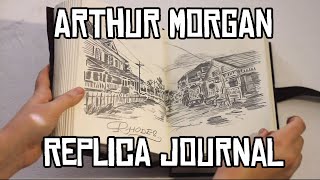 RDR2 Arthur Morgan handdrawn replica journal [upl. by Cranford]