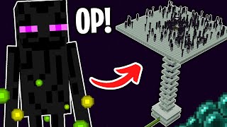 BEST Enderman XP Farm in Minecraft Bedrock [upl. by Hilten657]