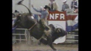 Bull Riding  1984 NFR Rodeo Go Round Highlights and 10th Round [upl. by Huesman]