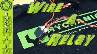 How To Wire a 4 or 5 Pin Relay [upl. by Lunneta]