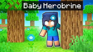 Transforming Into Baby HEROBRINE [upl. by Aimahs]