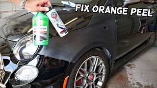 HOW TO REMOVE ORANGE PEEL PAINT ON CAR [upl. by Finnegan]