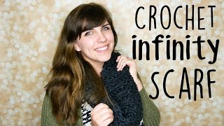 The BEST Crochet Infinity Scarf Pattern for Absolute Beginners [upl. by Egerton437]