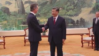 Newsom meets Chinese President Xi Jinping [upl. by Eveivenej]