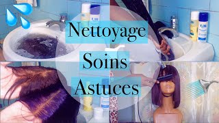 COMMENT ENTRETENIR UNE PERRUQUE SYNTHÉTIQUE Nettoyage Soins Conservation [upl. by Aisats]