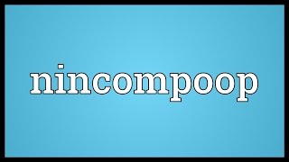 Nincompoop Meaning [upl. by Nitsirt74]