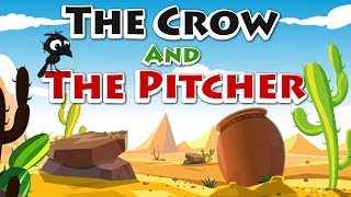 The Crow and the Pitcher  The Thirsty Crow  Aesop Fables For Kids By Kids Tv [upl. by Atinniuq472]