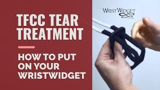 TFCC tear treatment How to put on your WristWidget [upl. by Knorring]