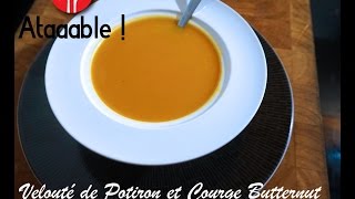 Soupe  Velouté de Potiron Courge Butternut et Patate Douce [upl. by Mcadams]