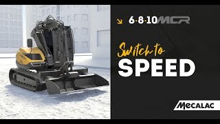 MECALAC  MCR  New crawler skid excavator  Switch to speed [upl. by Romaine826]