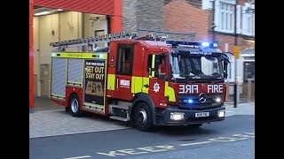 MOBILISE MOBILISE  London Fire Brigade  BRAND NEW Mk3 pump ladder E341 LFB Dockhead responding [upl. by Radke]