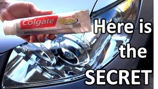 How to restore headlights with toothpaste [upl. by Carrelli20]