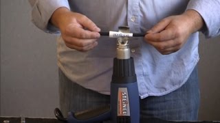 How To Use a Heat Gun for Heat Shrink Tubing [upl. by Aurelea]