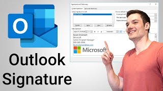 How to Add Signature in Outlook [upl. by Eniagrom]