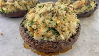 Crab Stuffed Portobello Mushrooms [upl. by Forcier]