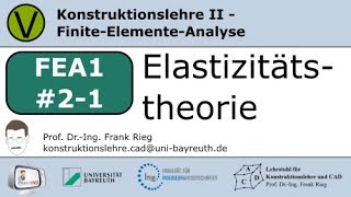 FEA1Elastizitätstheorie [upl. by Seraphine]