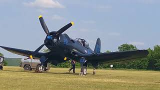 la fertéalais Corsair F4U 5N vol dessai séquence émotion [upl. by Erihppas]