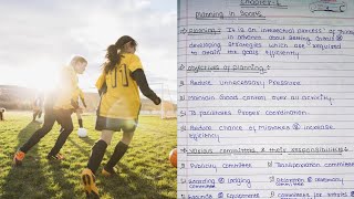 Class 12 Physical Education Notes Chapter 1 Planning in Sportsnotes in description [upl. by Nitsid]