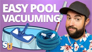 How To VACUUM A POOL Above Ground and Inground [upl. by Lessard]