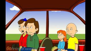 Caillou Misbehaves On The Way To The R amp C Movie [upl. by Taka]