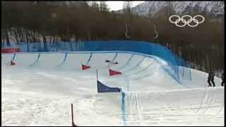 Turin 2006 Winter Olympics  Womens Snowboard Cross Final [upl. by Tarr]