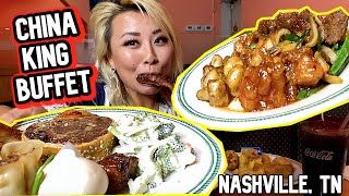 HOW MUCH DO I EAT AT CHINESE BUFFET RainaisCrazy China King Buffet in Nashville TN [upl. by Biebel]