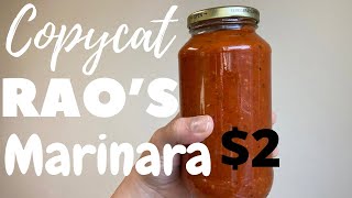 COPYCAT RAOS PASTA SAUCE BEST UNDER 2 MARINARA [upl. by Anoit]