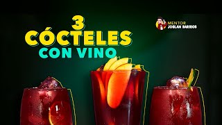 COCKTAILS CON VINO 🍷  TINTO DE VERANO  TUTORIAL [upl. by Sabanrab]