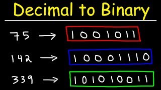 How To Convert Decimal to Binary [upl. by Meta]