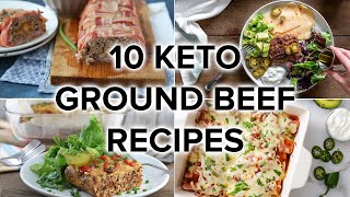 10 Tasty Keto Ground Beef Recipes for Weeknight Dinners [upl. by Berrie480]