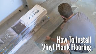 How to Install Vinyl Plank Flooring  Tips amp Tricks [upl. by Oriaj]