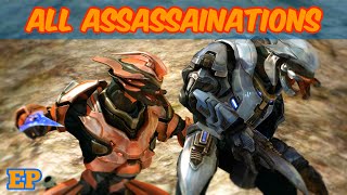 All Halo Reach Assassinations  Halo MCC [upl. by Nerak461]