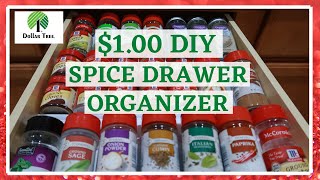 Dollar Tree DIY  Spice Drawer Organizer [upl. by Spiegel725]