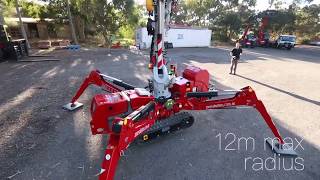 Zone Group  Mini Crawler Crane  Spider Crane 424 [upl. by Jennine]