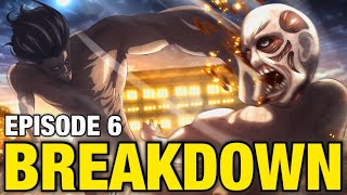 EREN vs The WARHAMMER Titan  Attack on Titan Season 4 Episode 6 Breakdown [upl. by Raymond878]