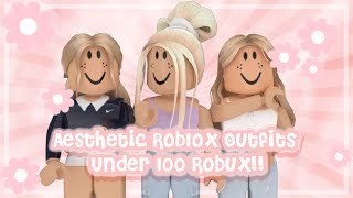 Aesthetic Roblox Outfits Under 100 Robux Part 2 [upl. by Rheta]