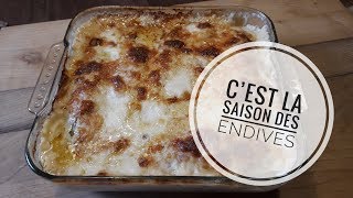 GRATIN D’ENDIVES au JAMBON FAÇON POPOTE [upl. by Anod]