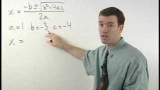 Algebra Help  The Quadratic Formula  MathHelpcom [upl. by Mccowyn914]