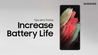 How to increase the battery life of your Galaxy phone  Samsung US [upl. by Farly121]