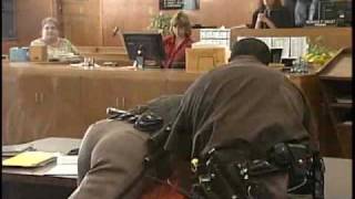 Convicted Murderer Fights Deputies At Sentencing 2010 [upl. by Ahsenik]