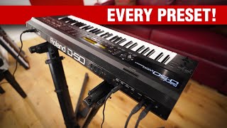 Roland D50 Synthesizer Every Preset [upl. by Marcello339]