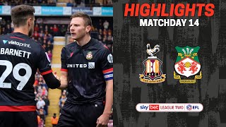 HIGHLIGHTS  Bradford City vs Wrexham AFC [upl. by Attej566]