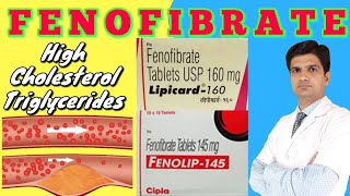 Finolip 145  Lipicard tablet  Fenofibrate tablet uses side effects Mohit dadhich [upl. by Nosliw]