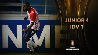 Junior vs Independiente del Valle 41  RESUMEN  Fase de Grupos  Jornada 4  Libertadores 2020 [upl. by Fagan247]