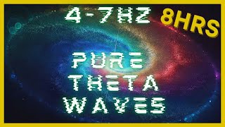 47hz PURE Theta Waves  432hz Base Frequency  Binaural Beats  CIA Hemi Sync  Astral Projection [upl. by Columbyne917]