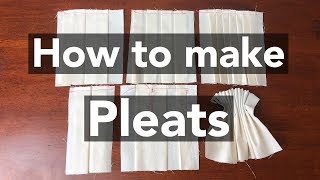 How to make Pleats tutorial [upl. by Tnaryb]