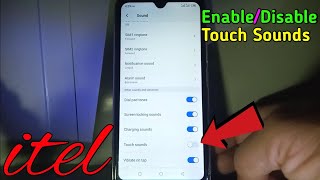 How to Enable or Disable Touch Sounds in itel S15 [upl. by Maclay]